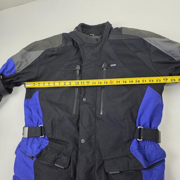 REV'IT! Motorcycle Jacket Mens Extra Large Black Blue Textile Adventure Touring - Picture 5 of 11